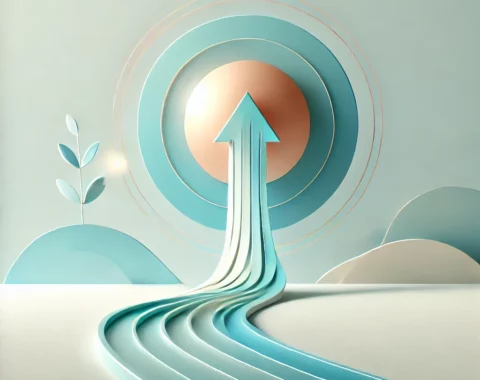 صورة تعكس مفهوم النجاح الشخصي والتوازن الداخلي